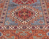 3x5 Gray Kazak Afghan Hand Knotted Geometric Wool Area Rug